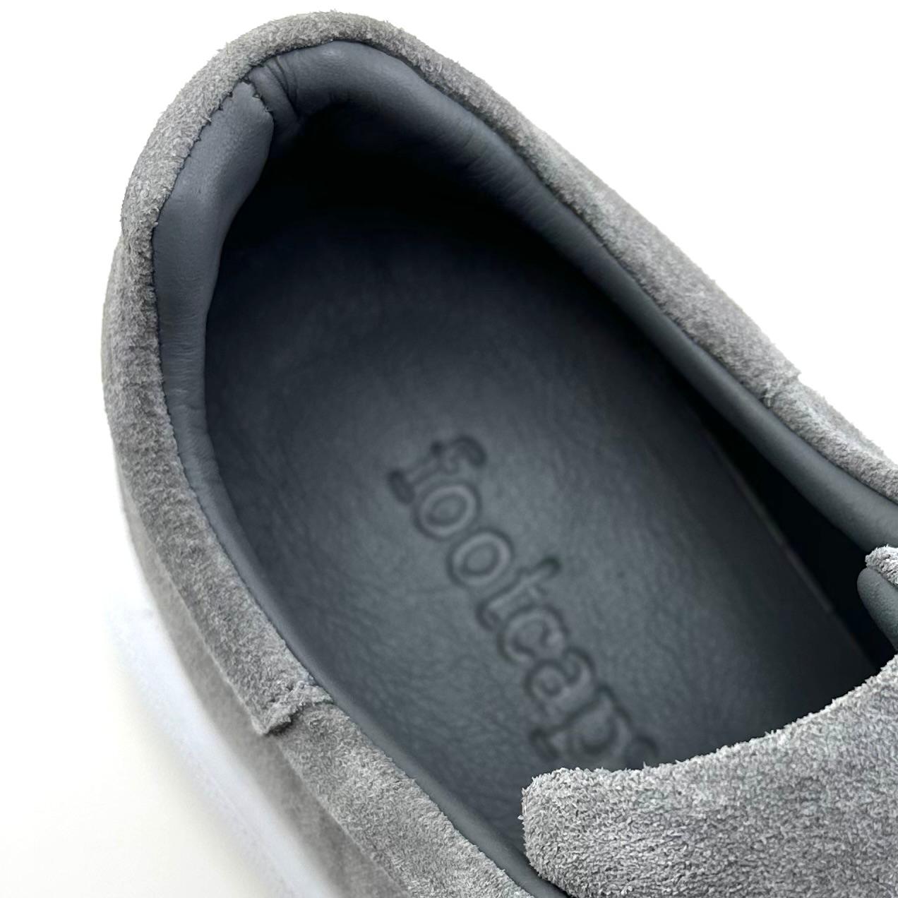 Alza Erkek Hakiki Deri Sneaker - Gri Süet