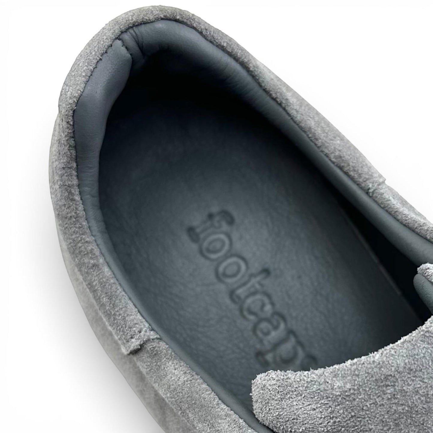 Footcap Erkek Hakiki Deri Sneaker Eva Taban – Gri Süet | ALZA