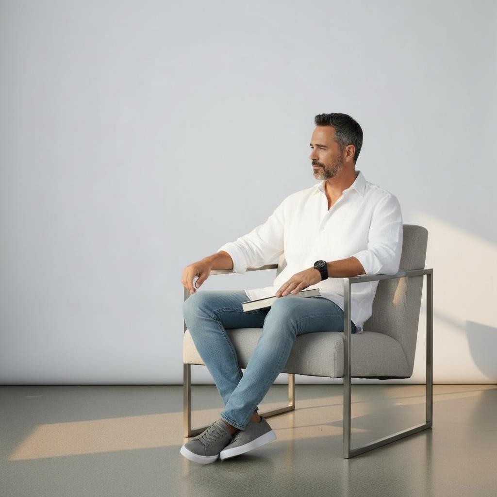 Alza Erkek Hakiki Deri Sneaker - Gri Süet