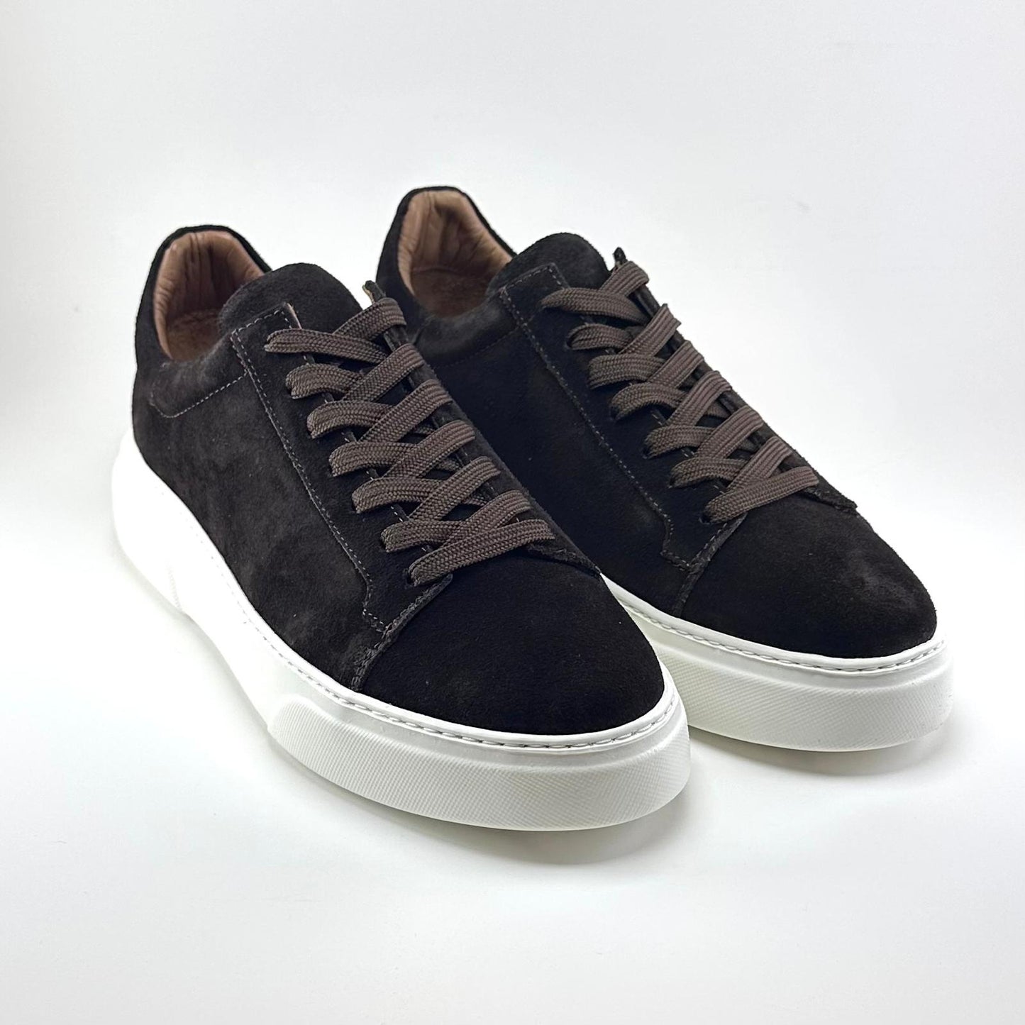 Alza Erkek Hakiki Deri Sneaker - Kahverengi Süet