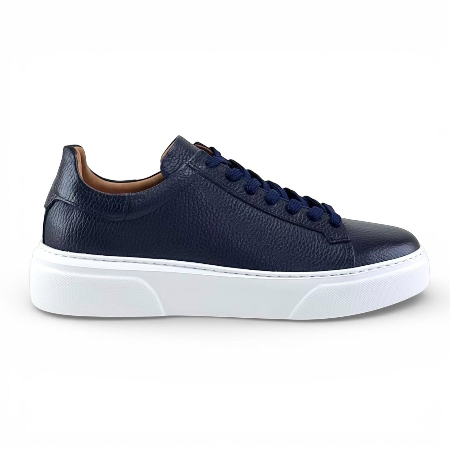 Footcap Erkek Hakiki Deri Sneaker Eva Taban – Lacivert | ALZA