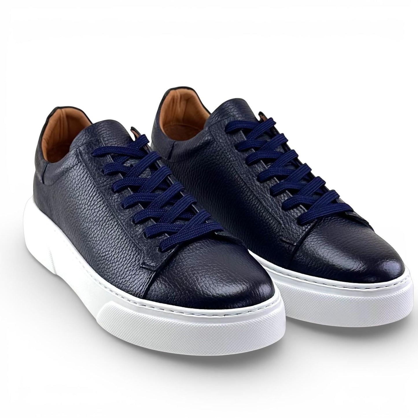 Footcap Erkek Hakiki Deri Sneaker Eva Taban – Lacivert | ALZA