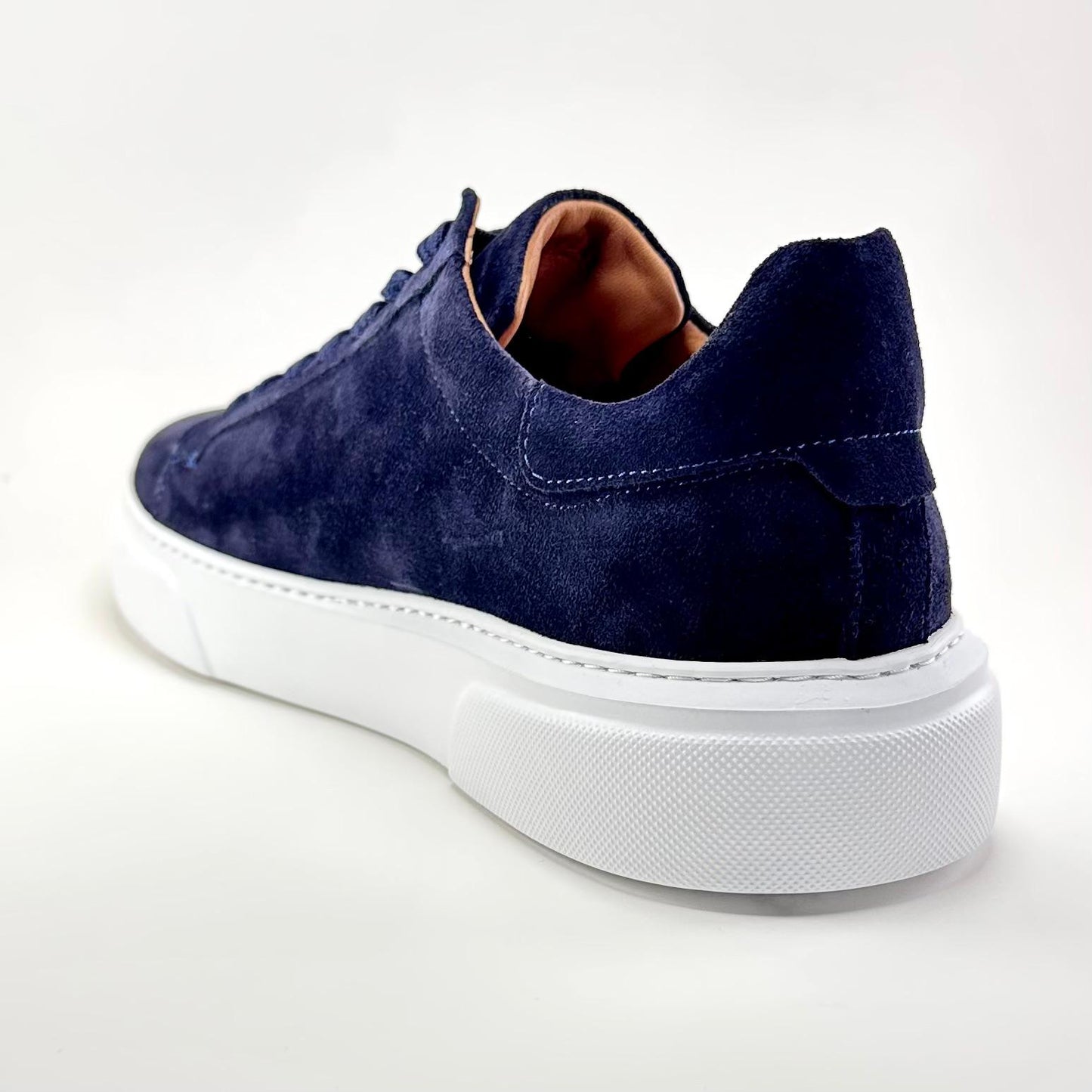 Alza Erkek Hakiki Deri Sneaker - Lacivert Süet