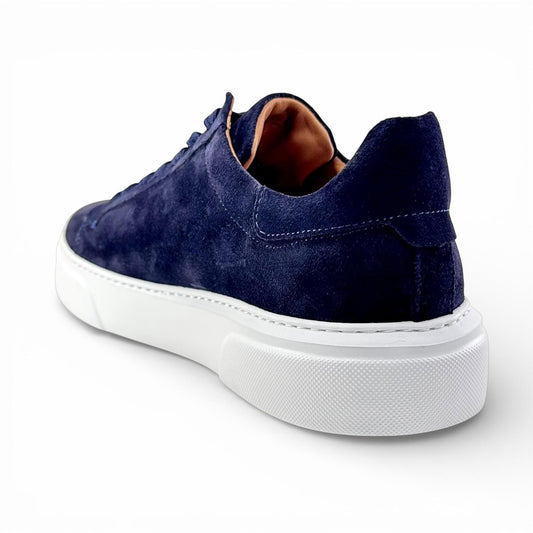 Footcap Erkek Hakiki Deri Sneaker Eva Taban – Lacivert Süet | ALZA