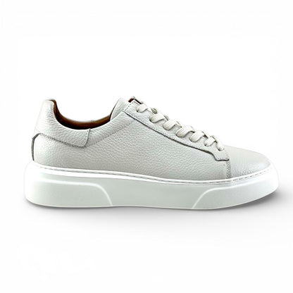 Footcap Erkek Hakiki Deri Sneaker Eva Taban – Off White | ALZA