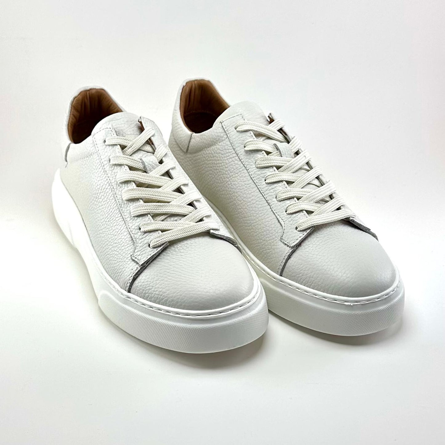 Alza Erkek Hakiki Deri Sneaker - Off White Floter