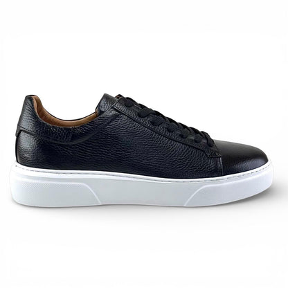 Footcap Erkek Hakiki Deri Sneaker Eva Taban – Siyah/Beyaz | ALZA