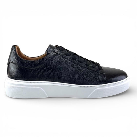 Footcap Erkek Hakiki Deri Sneaker Eva Taban – Siyah/Beyaz | ALZA