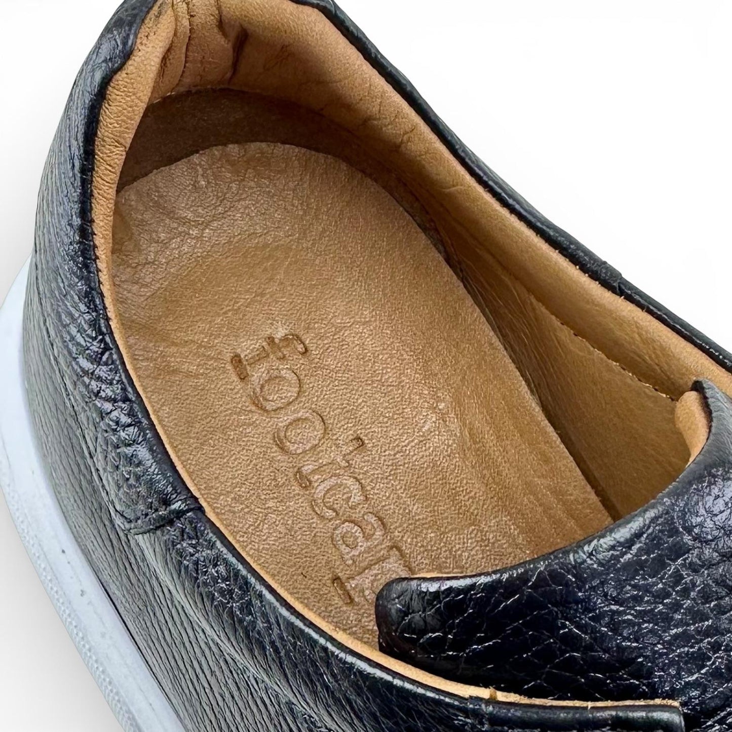 Footcap Erkek Hakiki Deri Sneaker Eva Taban – Siyah/Beyaz | ALZA