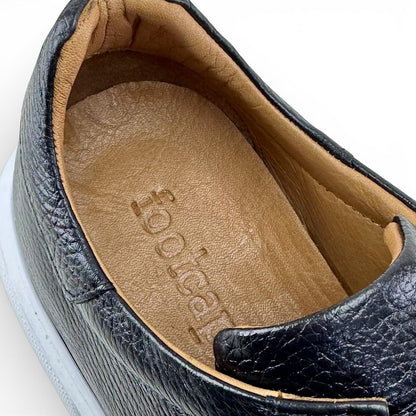 Footcap Erkek Hakiki Deri Sneaker Eva Taban – Siyah/Beyaz | ALZA