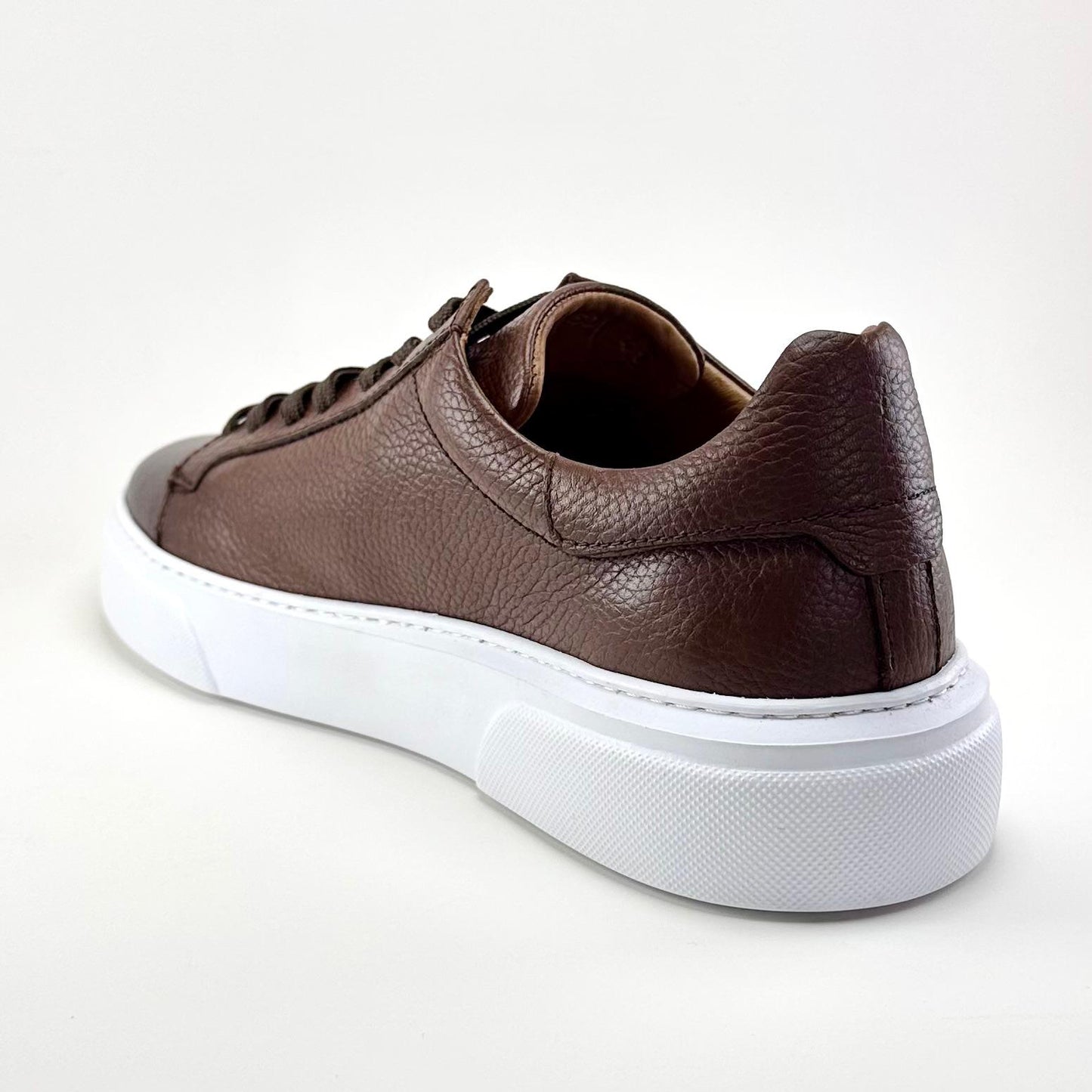 Alza Erkek Hakiki Deri Sneaker - Taba Floter