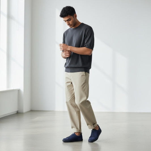 Alza Erkek Hakiki Nubuk Deri Sneaker - Mari