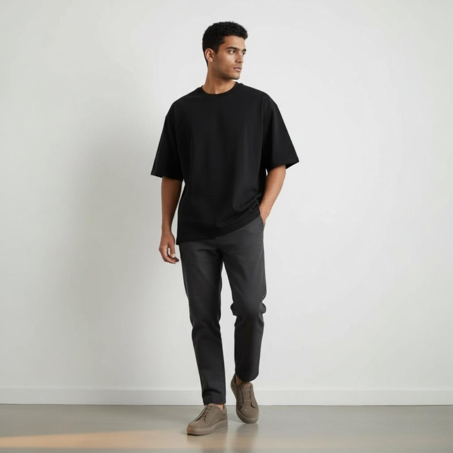 Alza Erkek Hakiki Nubuk Deri Sneaker - Taupe