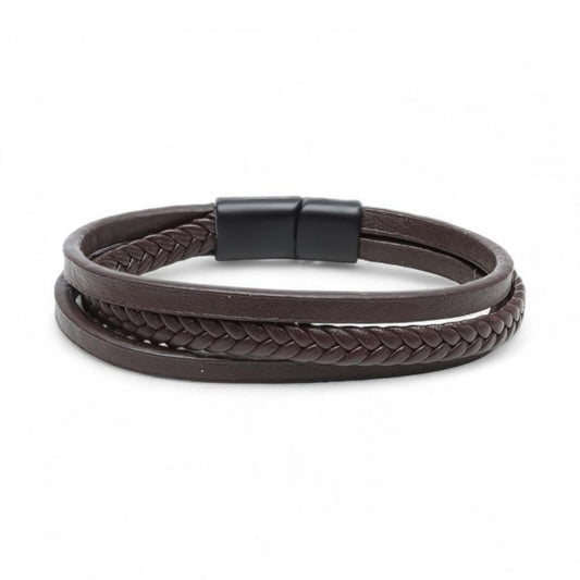 Alza Hakiki Deri Bileklik - Kahverengi