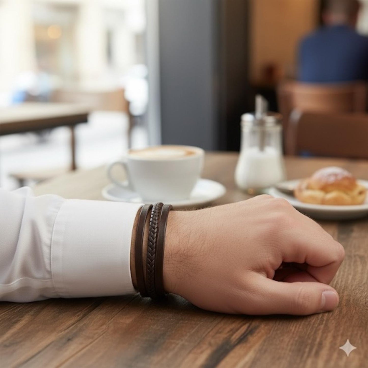 Alza Hakiki Deri Bileklik - Kahverengi