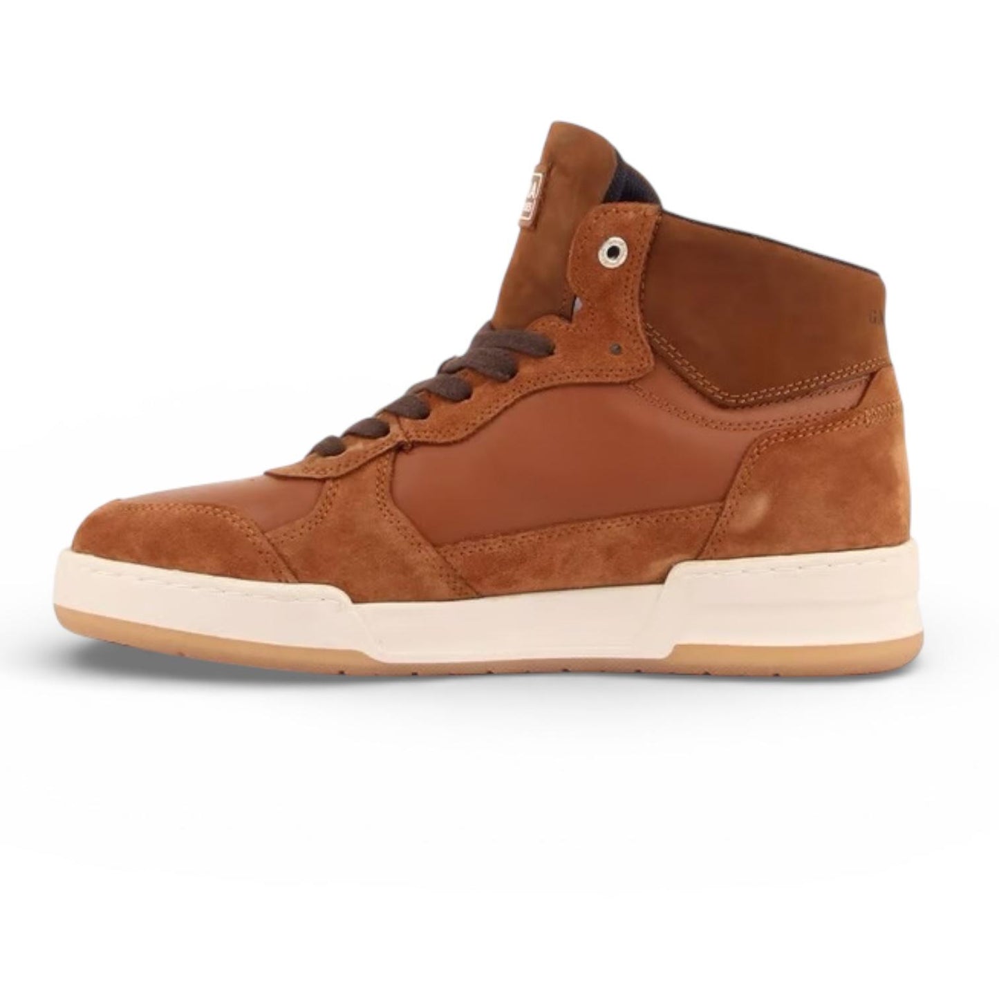 ALZA Hakiki Deri Erkek Yüksek Bilek Sneaker – Taba Süet