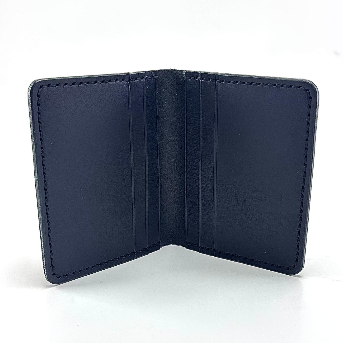 Alza Hakiki Deri Katlanır Kartlık - Siyah