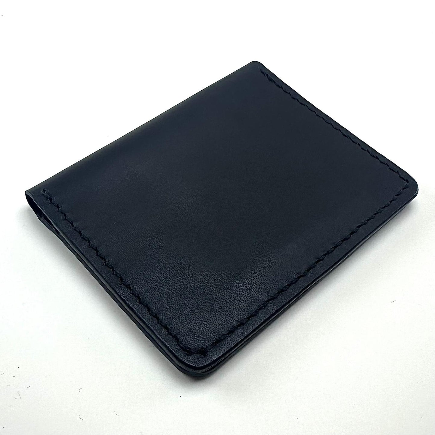 Alza Hakiki Deri Katlanır Kartlık - Siyah