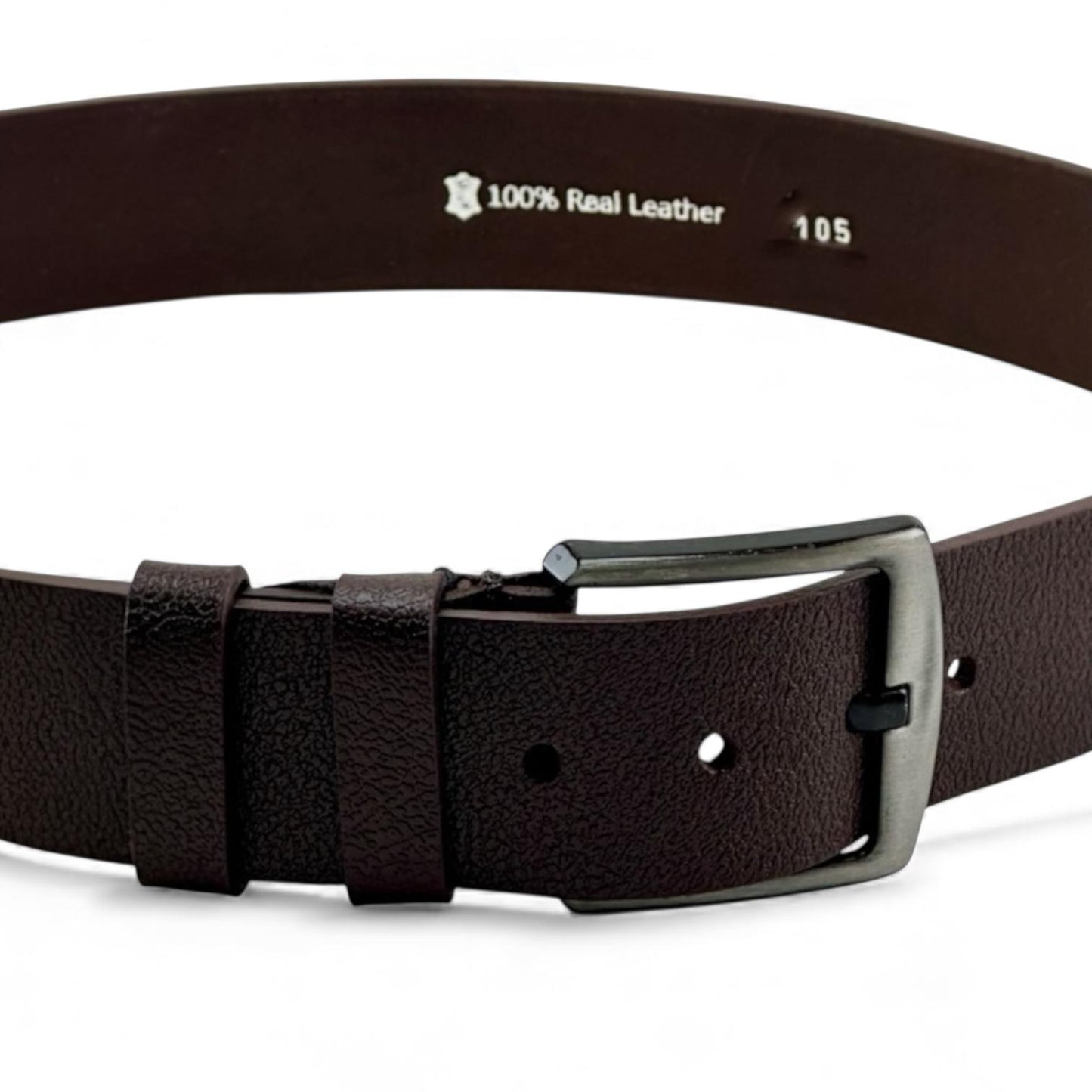 Alza Hakiki Deri Kemer - Kahverengi